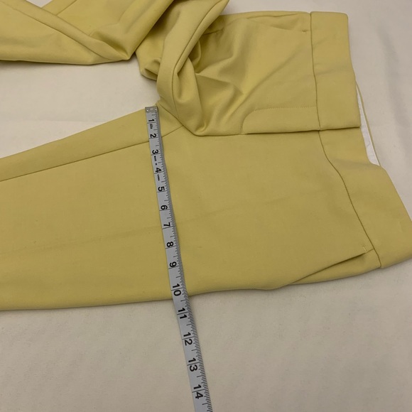 LOFT preppy yellow 🍋 pants Marisa size 0 - Picture 10 of 12